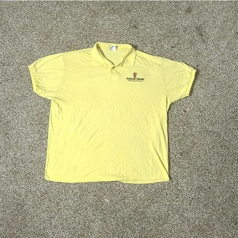Astro World Six Flags Polo Shirt Size XL
